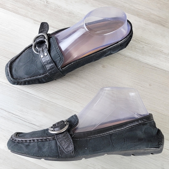 Coach Signature Solid Black Avril Loafer Women's Size 8½B - Picture 14 of 16